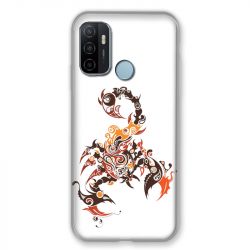 Coque Pour Oppo A53 / A53S Scorpion Blanc