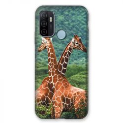 Coque Pour Oppo A53 / A53S Savane Girafe Duo