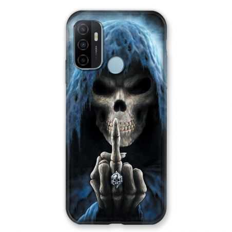 Coque Pour Oppo A53 / A53S Tete de Mort Doigt