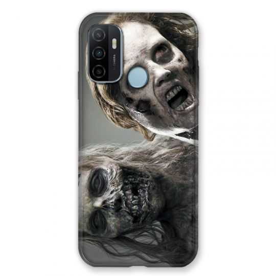 Coque Pour Oppo A53 / A53S Zombie Blanc