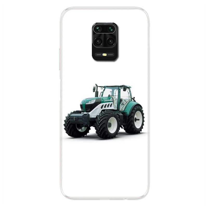 Coque Pour Xiaomi Redmi Note 9S / 9 Pro Agriculture Tracteur Blanc