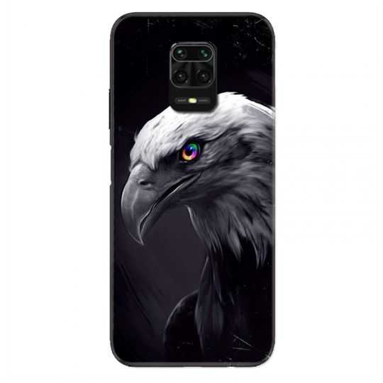 Coque Pour Xiaomi Redmi Note 9S / 9 Pro Aigle Royal Noir