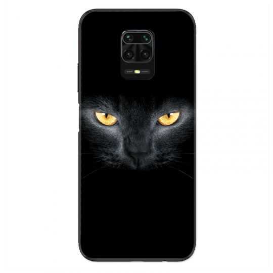 Coque Pour Xiaomi Redmi Note 9S / 9 Pro Chat Noir