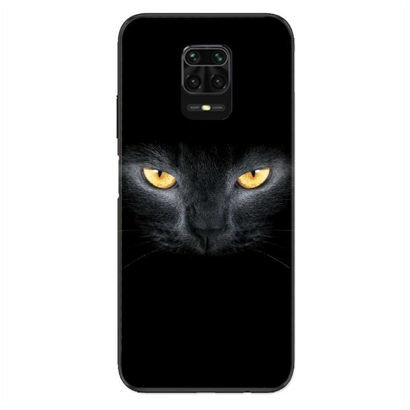 Coque Pour Xiaomi Redmi Note 9S / 9 Pro Chat Noir