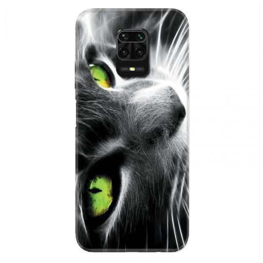 Coque Pour Xiaomi Redmi Note 9S / 9 Pro Chat Vert
