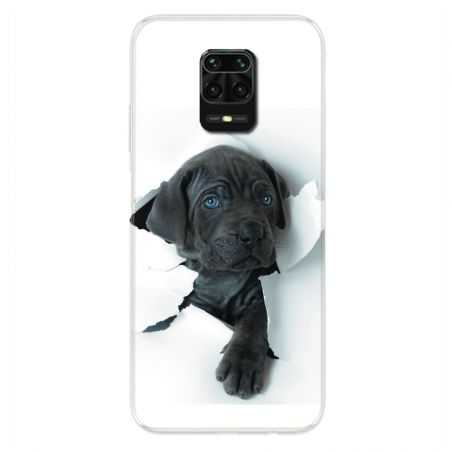 Coque Pour Xiaomi Redmi Note 9S / 9 Pro Chien Noir