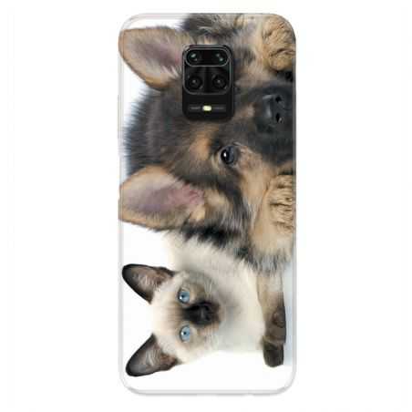 Coque Pour Xiaomi Redmi Note 9S / 9 Pro Chien vs Chat
