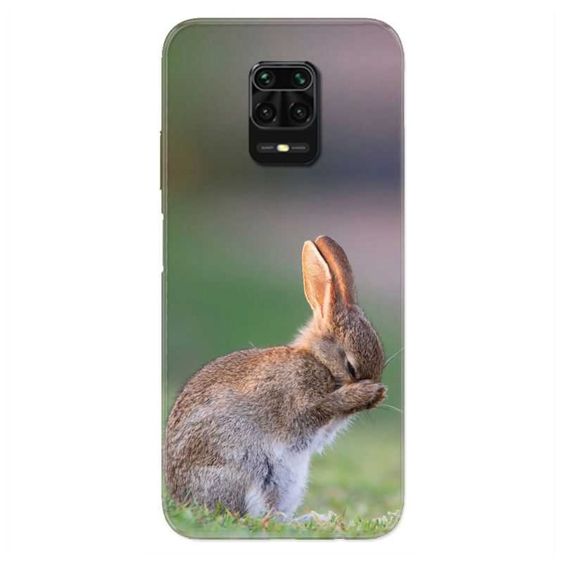 Coque Pour Xiaomi Redmi Note 9S / 9 Pro Lapin Marron