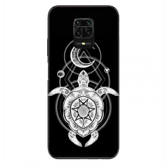 Coque Pour Xiaomi Redmi Note 9S / 9 Pro Animaux Maori Tortue Noir