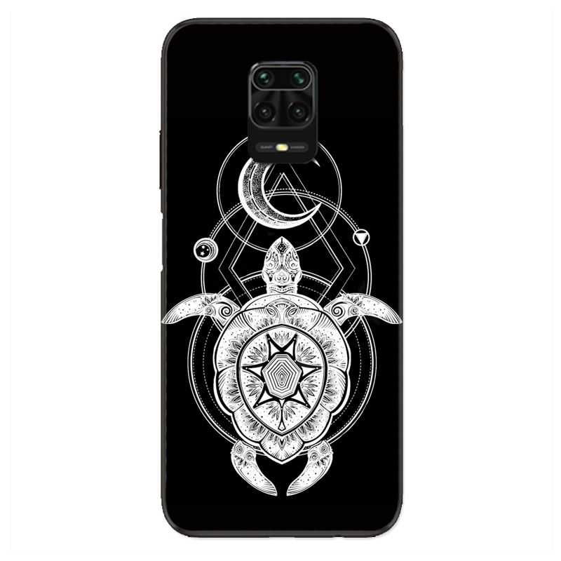 Coque Pour Xiaomi Redmi Note 9S / 9 Pro Animaux Maori Tortue Noir