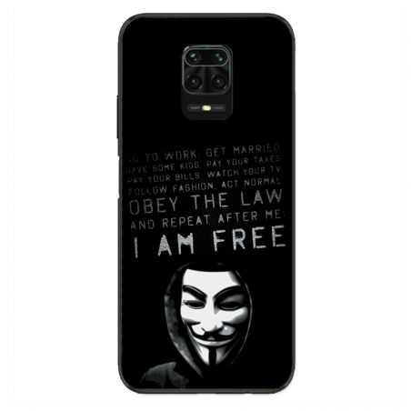 Coque Pour Xiaomi Redmi Note 9S / 9 Pro Anonymous I am free