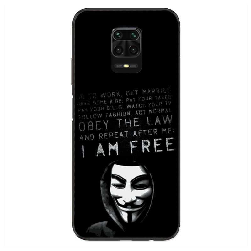 Coque Pour Xiaomi Redmi Note 9S / 9 Pro Anonymous I am free