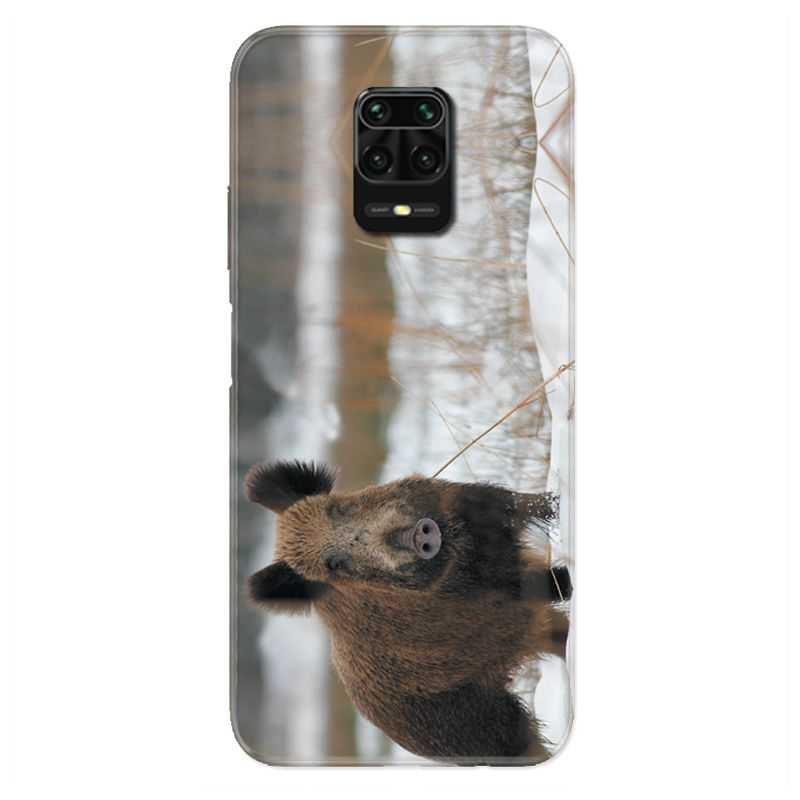 Coque Pour Xiaomi Redmi Note 9S / 9 Pro Chasse Sanglier Neige