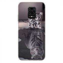 Coque Pour Xiaomi Redmi Note 9S / 9 Pro Chat Reflet