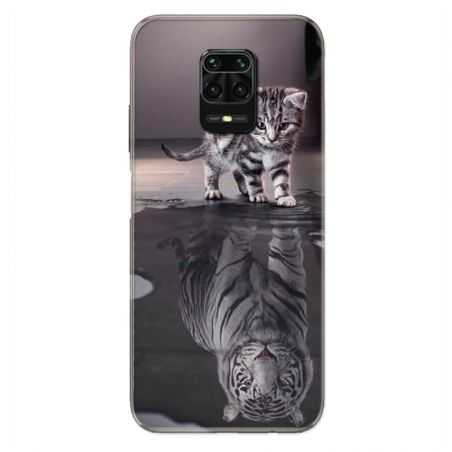 Coque Pour Xiaomi Redmi Note 9S / 9 Pro Chat Reflet