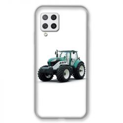 Coque Pour Samsung Galaxy A42 Agriculture Tracteur Blanc