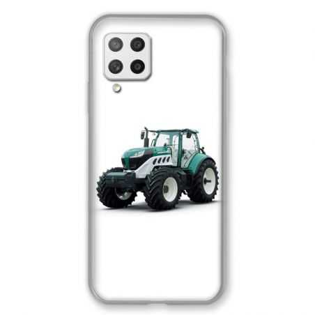 Coque Pour Samsung Galaxy A42 Agriculture Tracteur Blanc