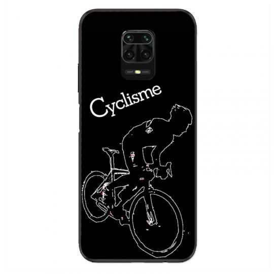 Coque Pour Xiaomi Redmi Note 9S / 9 Pro Cyclisme Ombre Blanche