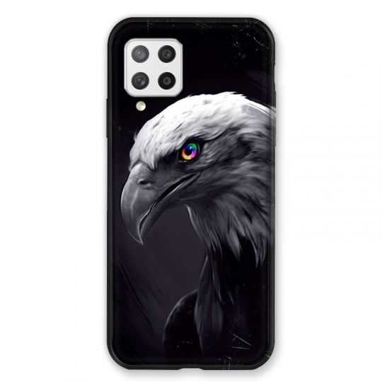 Coque Pour Samsung Galaxy A42 Aigle Royal Noir