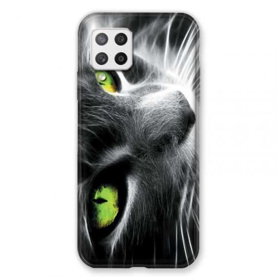 Coque Pour Samsung Galaxy A42 Chat Vert