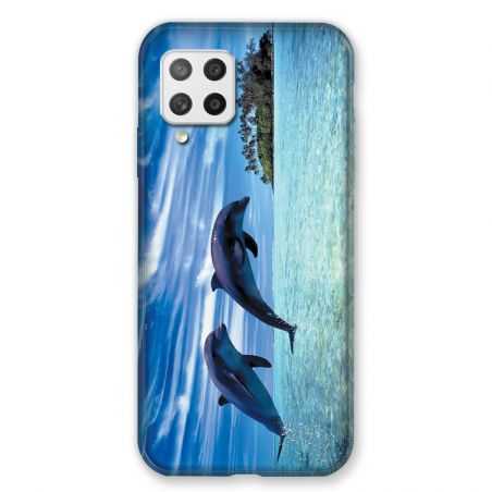 Coque Pour Samsung Galaxy A42 Dauphin Ile