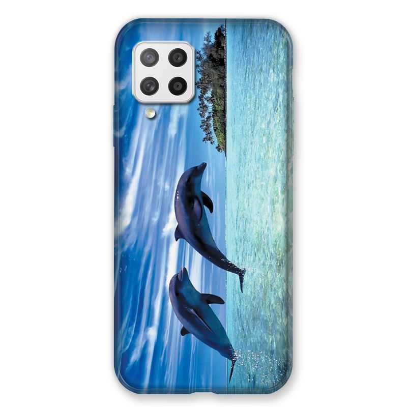 Coque Pour Samsung Galaxy A42 Dauphin Ile