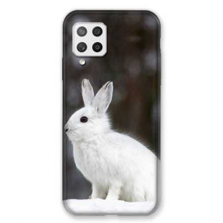 Coque Pour Samsung Galaxy A42 Lapin Blanc