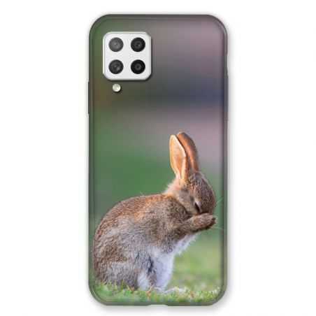 Coque Pour Samsung Galaxy A42 Lapin Marron