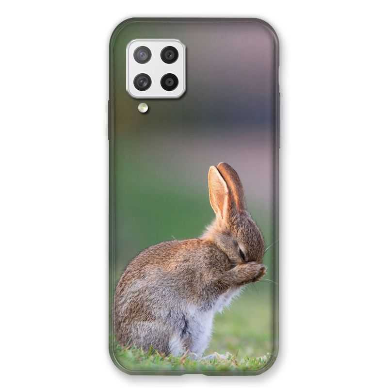 Coque Pour Samsung Galaxy A42 Lapin Marron
