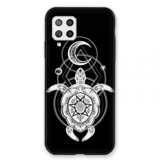 Coque Pour Samsung Galaxy A42 Animaux Maori Tortue Noir
