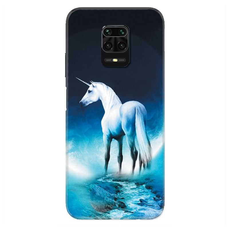 Coque Pour Xiaomi Redmi Note 9S / 9 Pro Licorne Lune