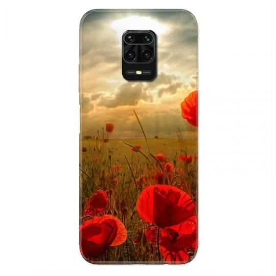 Coque Pour Xiaomi Redmi Note 9S / 9 Pro Fleur Coquelicot