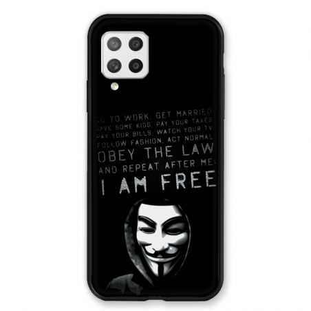 Coque Pour Samsung Galaxy A42 Anonymous I am free