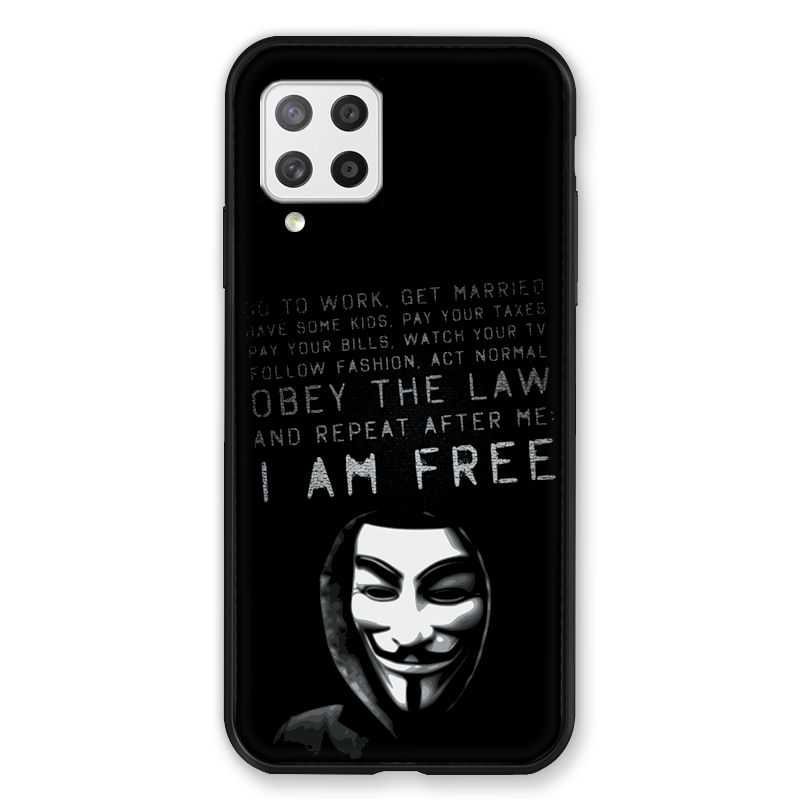 Coque Pour Samsung Galaxy A42 Anonymous I am free