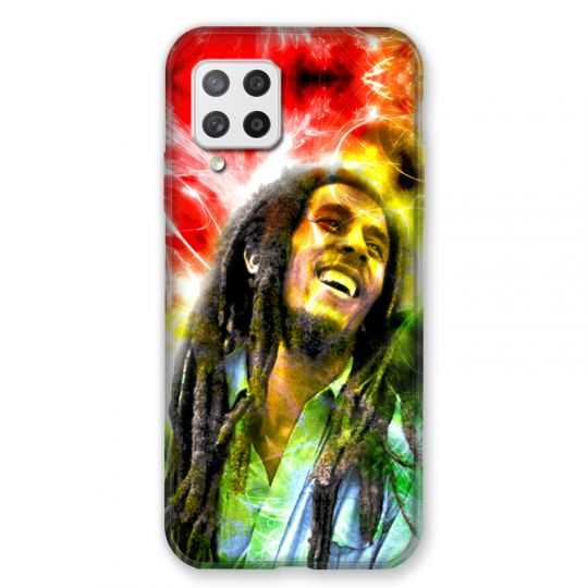 Coque Pour Samsung Galaxy A42 Bob Marley Color