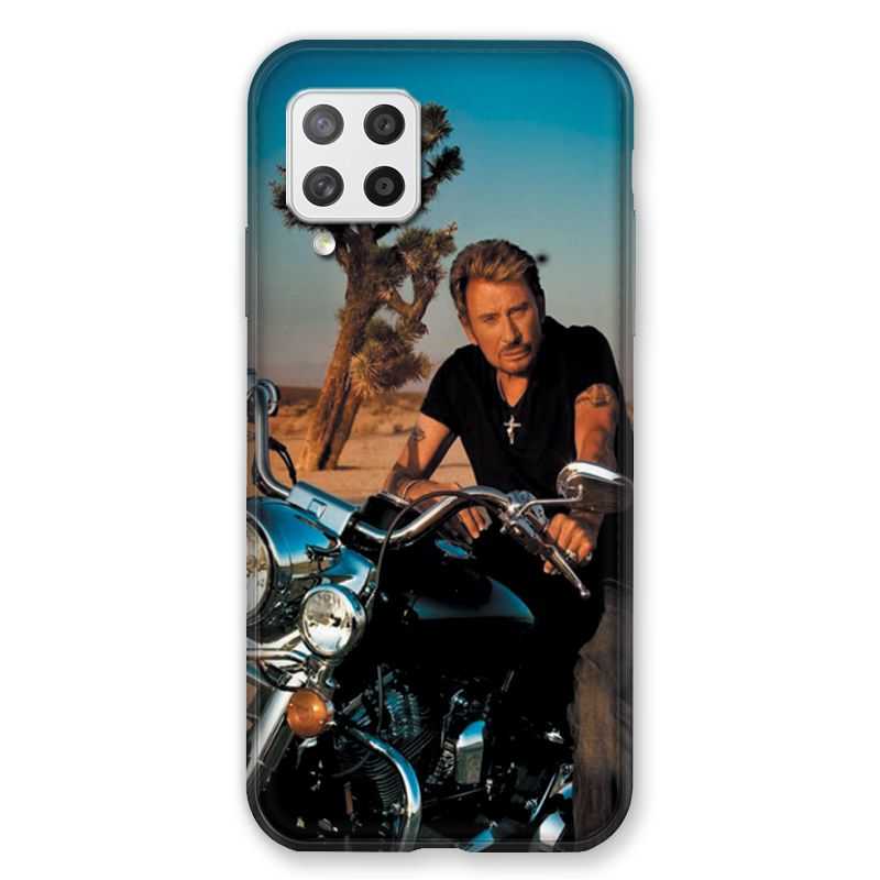 Coque Pour Samsung Galaxy A42 Johnny Hallyday Moto