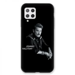 Coque Pour Samsung Galaxy A42 Johnny Hallyday Noir