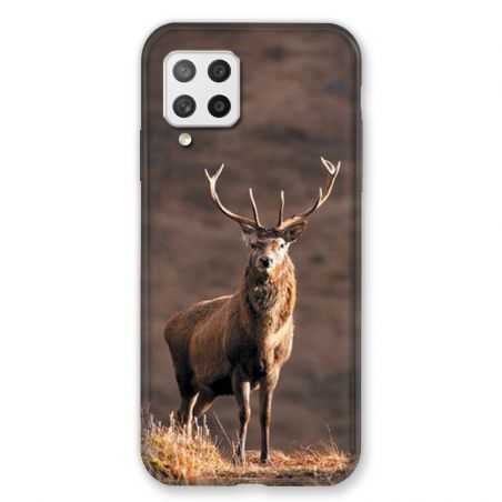 Coque Pour Samsung Galaxy A42 Chasse Chevreuil Blanc