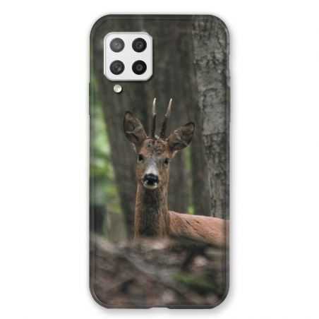 Coque Pour Samsung Galaxy A42 Chasse Chevreuil Bois