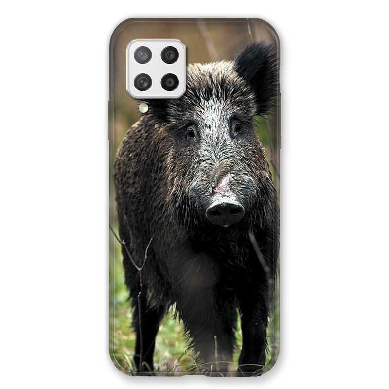 Coque Pour Samsung Galaxy A42 Chasse Sanglier bois