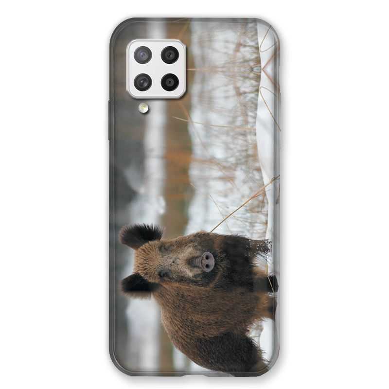 Coque Pour Samsung Galaxy A42 Chasse Sanglier Neige