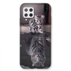 Coque Pour Samsung Galaxy A42 Chat Reflet
