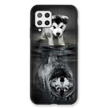 Coque Pour Samsung Galaxy A42 Chien Reflet