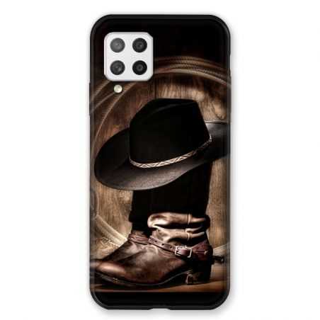 Coque Pour Samsung Galaxy A42 Cow Boy Chapeau
