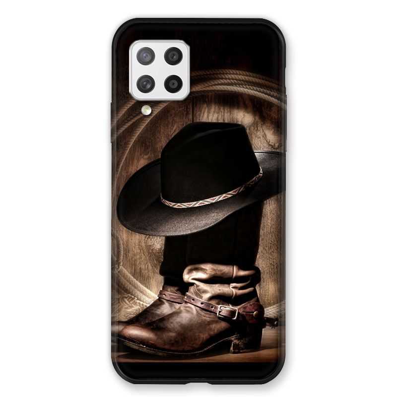 Coque Pour Samsung Galaxy A42 Cow Boy Chapeau