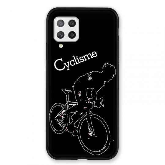 Coque Pour Samsung Galaxy A42 Cyclisme Ombre Blanche
