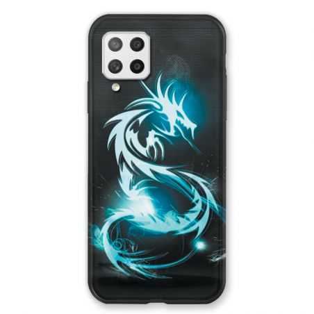 Coque Pour Samsung Galaxy A42 Dragon Bleu
