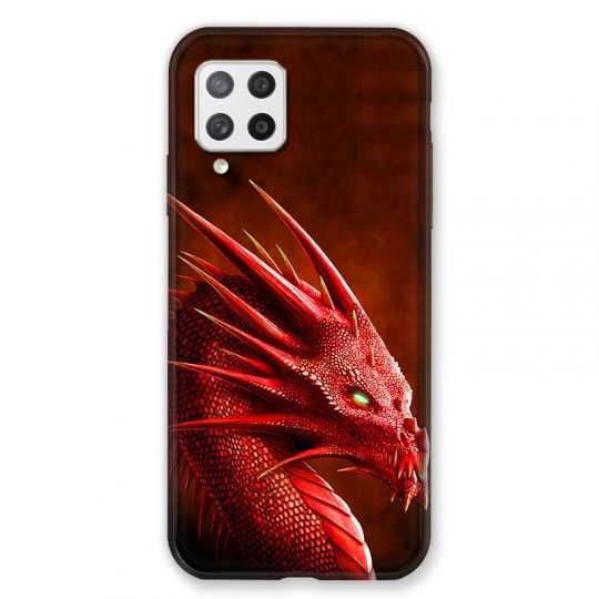 Coque Pour Samsung Galaxy A42 Dragon Rouge