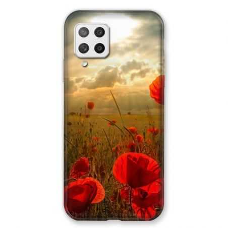 Coque Pour Samsung Galaxy A42 Fleur Coquelicot
