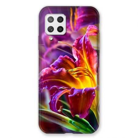 Coque Pour Samsung Galaxy A42 Fleur Lys Color
